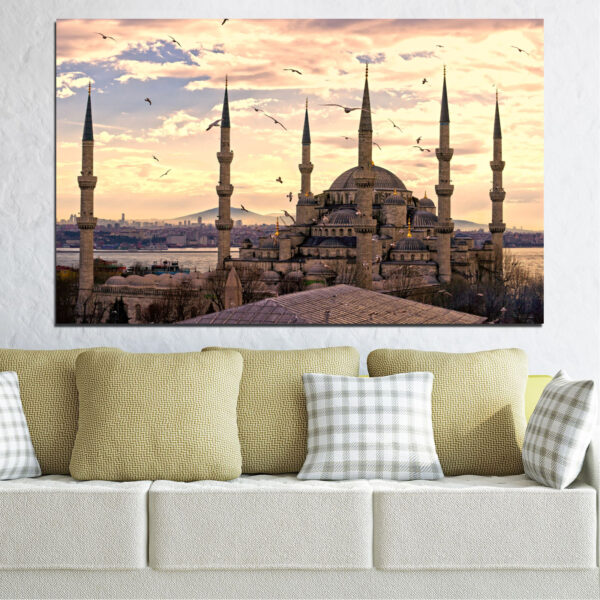Impression sur Toile de la Mosquée Bleue d'Istanbul