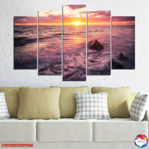Sea sunset 5 pieces №0371