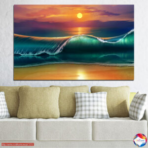 Ookeani laine harjal Canvas Print