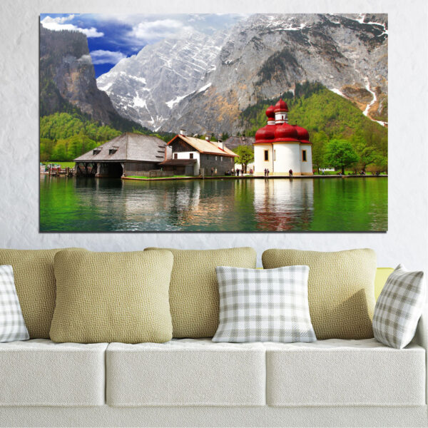 Rocky Mountain Lake Canvas Print