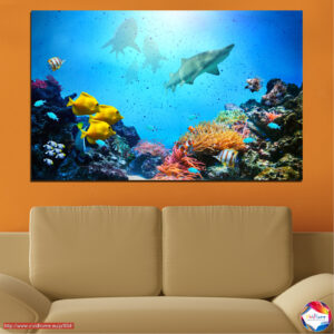Seafarers Canvas Print – Underwater Fish School