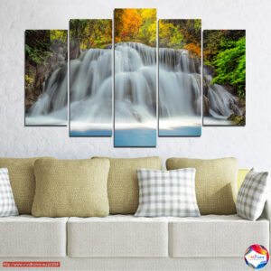 Water Symphony 5-daļu ūdenskrituma audekla prints