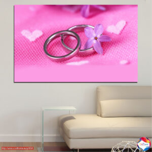 Γαμήλια Δαχτυλίδια σε Λευκό Canvas Print