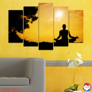 Meditatsioon Spa Stseeni 5-osaline Canvas Print Komplekt