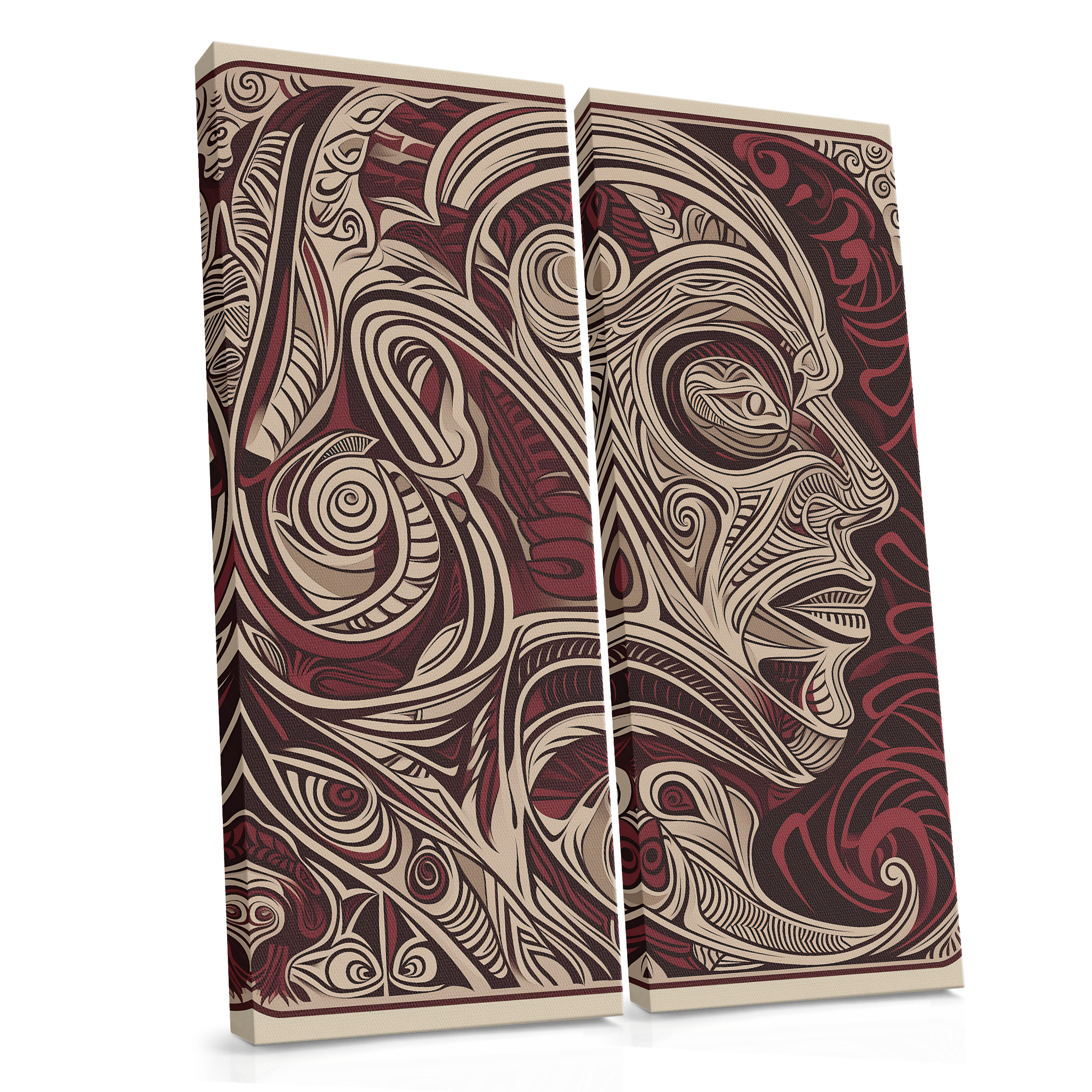 A Face in Lines - Canvas Print