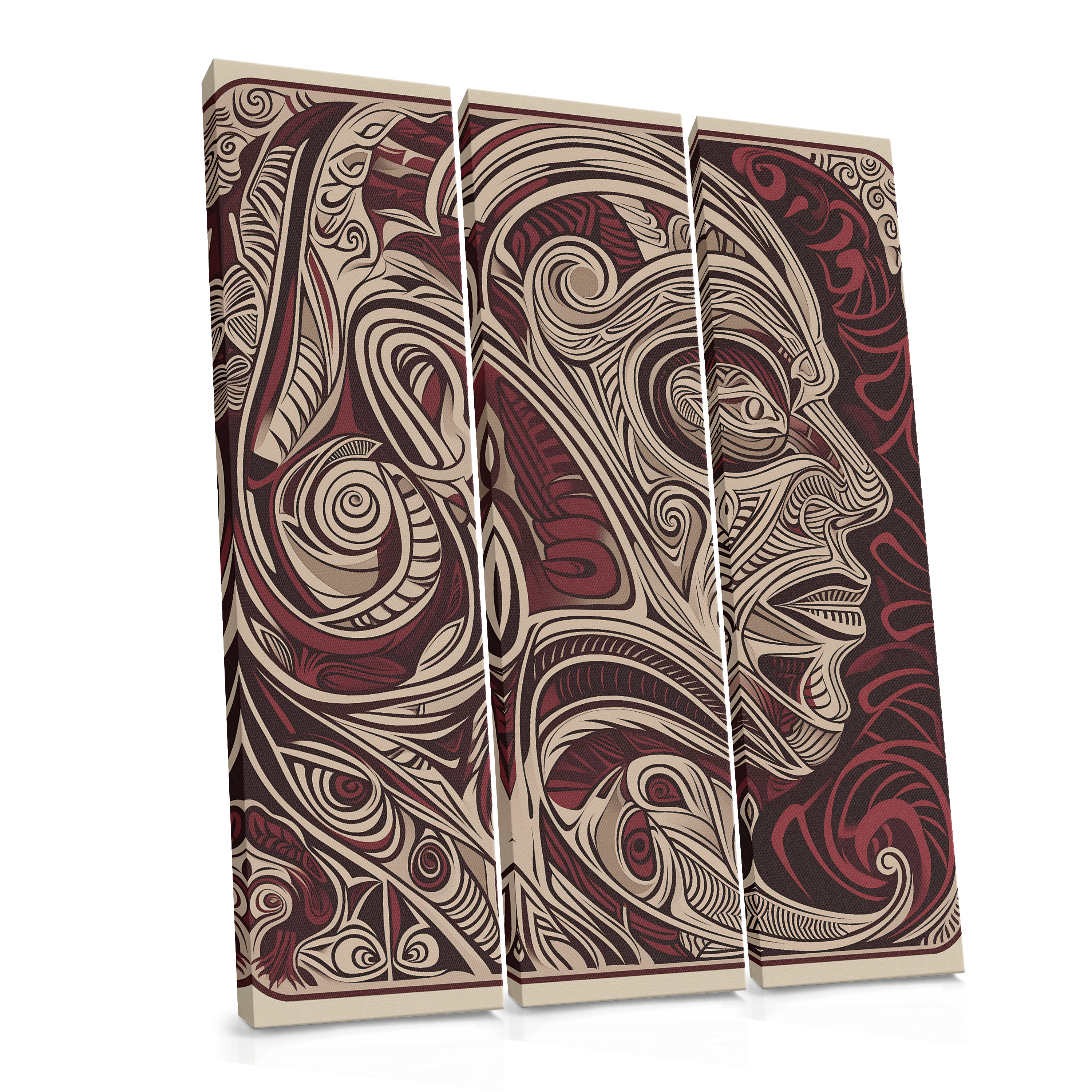 A Face in Lines - Canvas Print