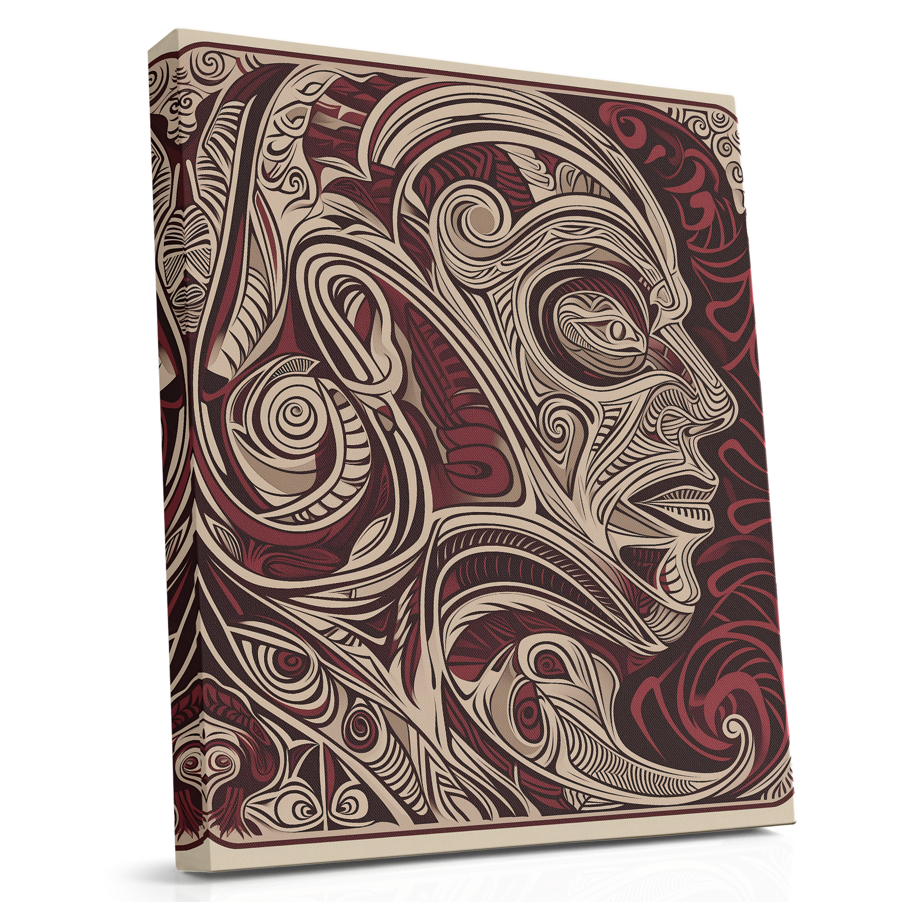A Face in Lines - Canvas Print