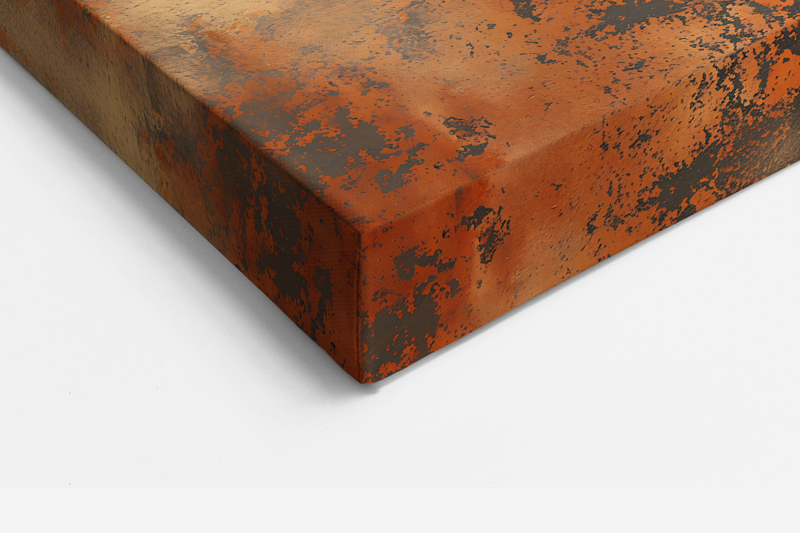 Orange Patina - Canvas Print - on the wall in a room interior