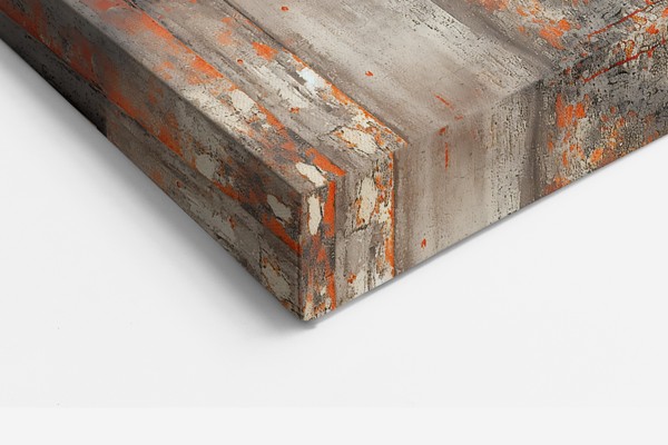 Copper Light - Canvas Print - on the wall in a room interior