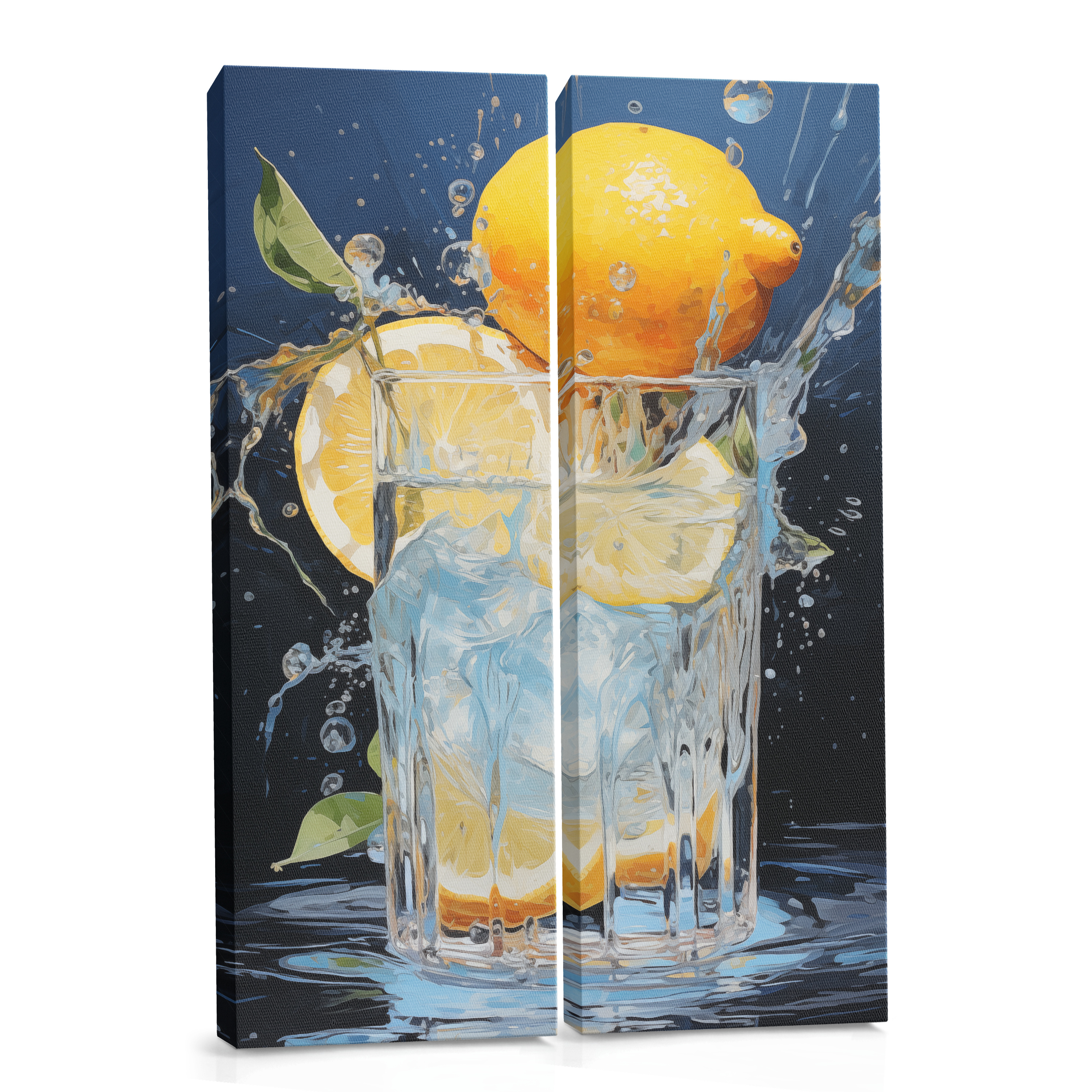 Lemon and Ice - Canvas Print