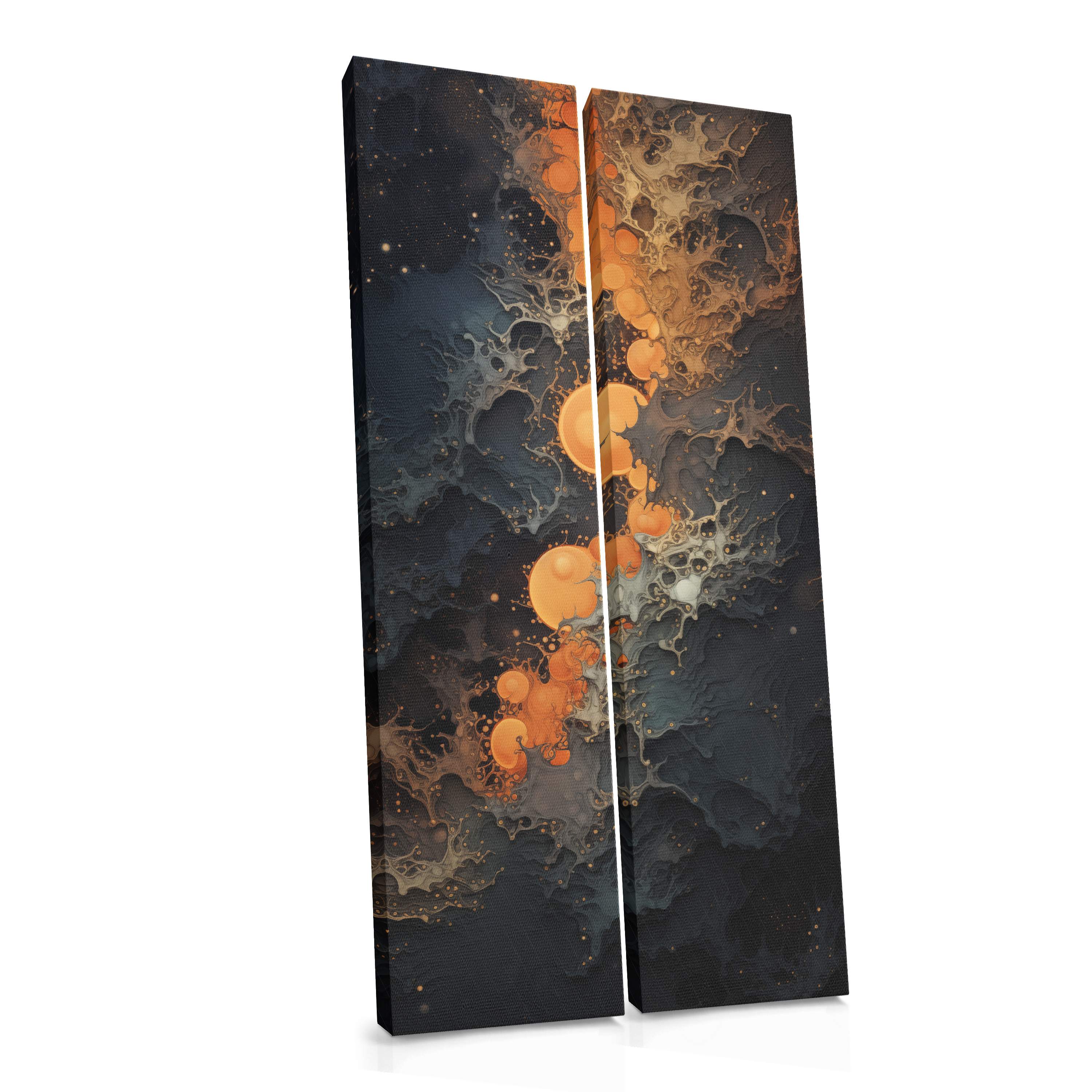 Orange Lights in the Dark - Canvas Print