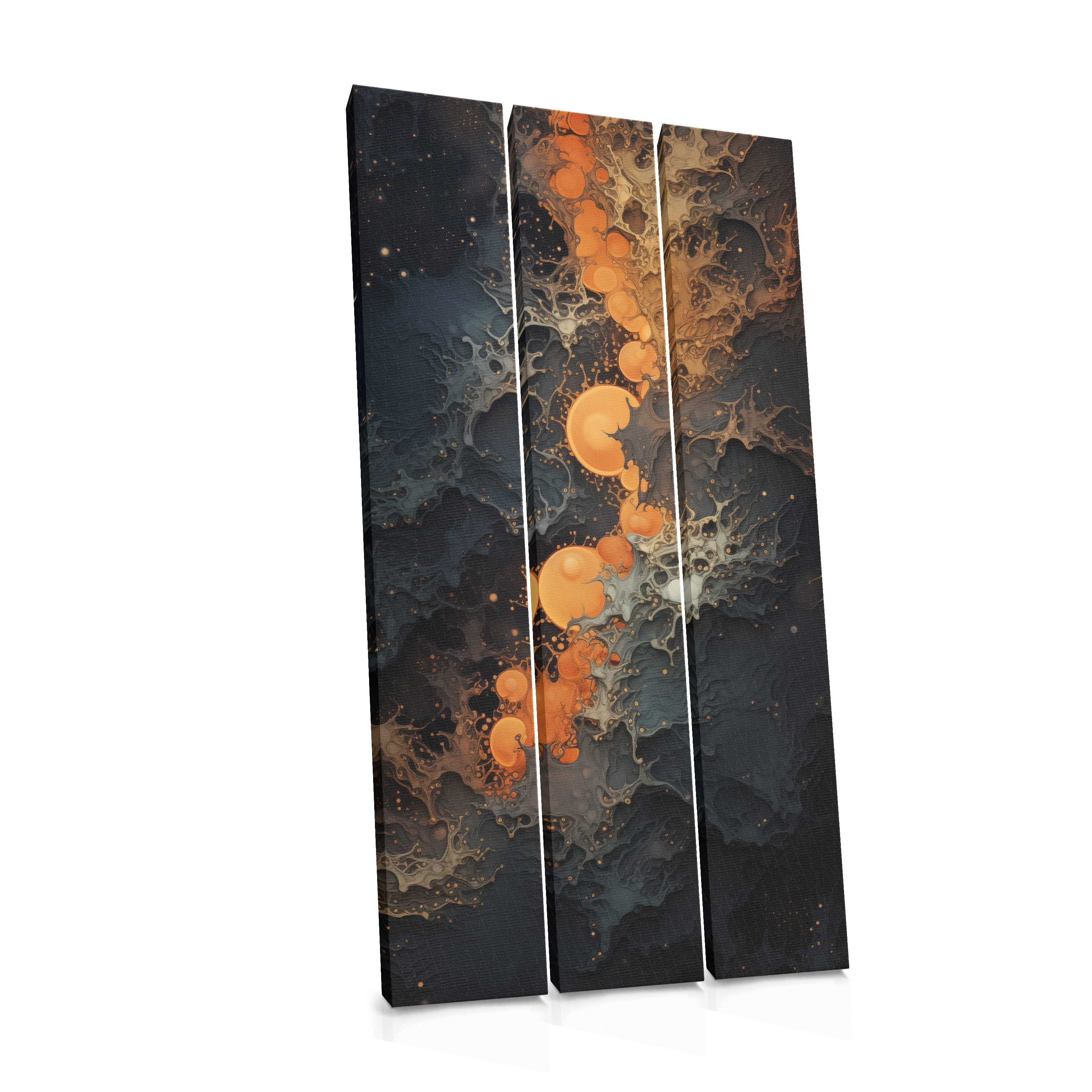 Orange Lights in the Dark - Canvas Print