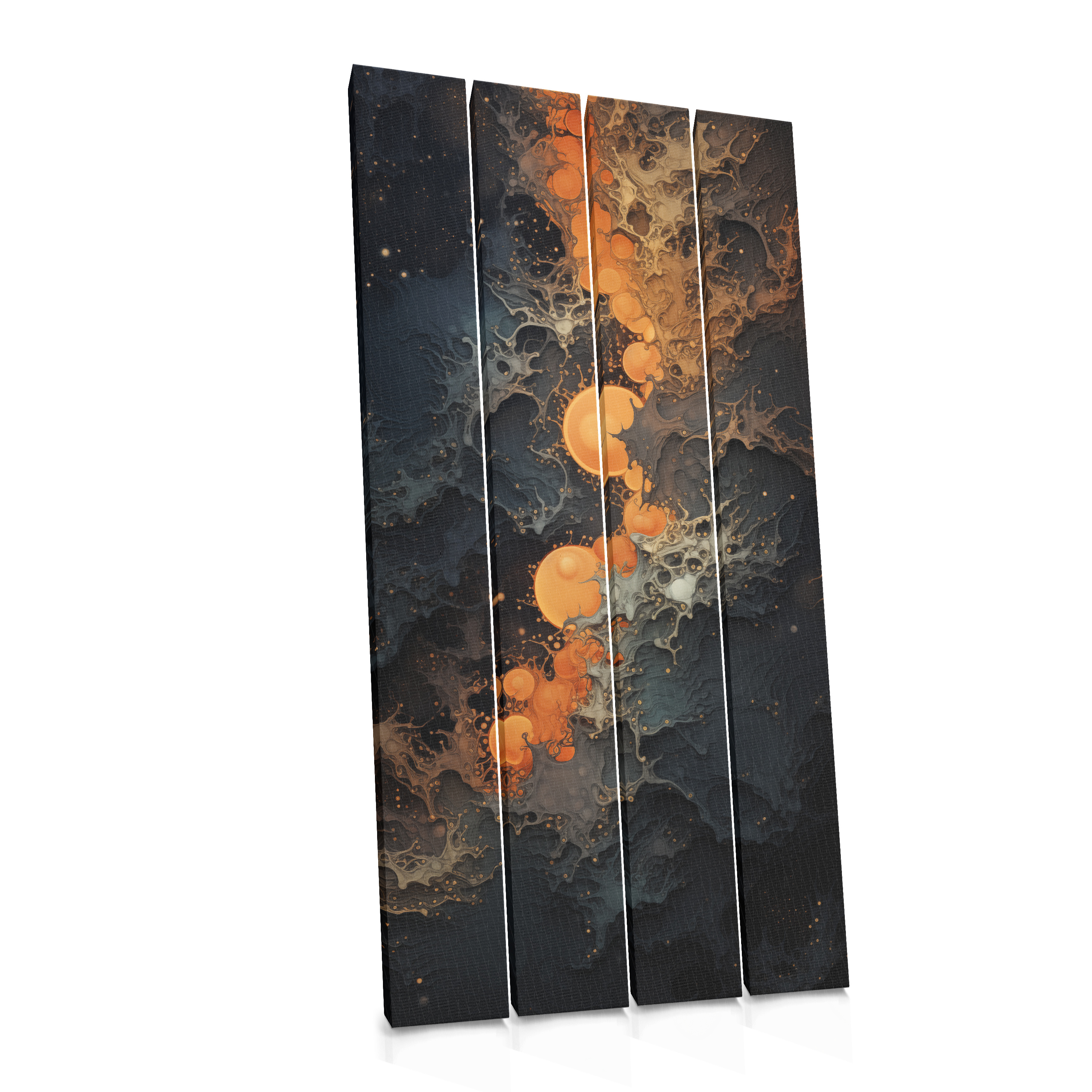 Orange Lights in the Dark - Canvas Print