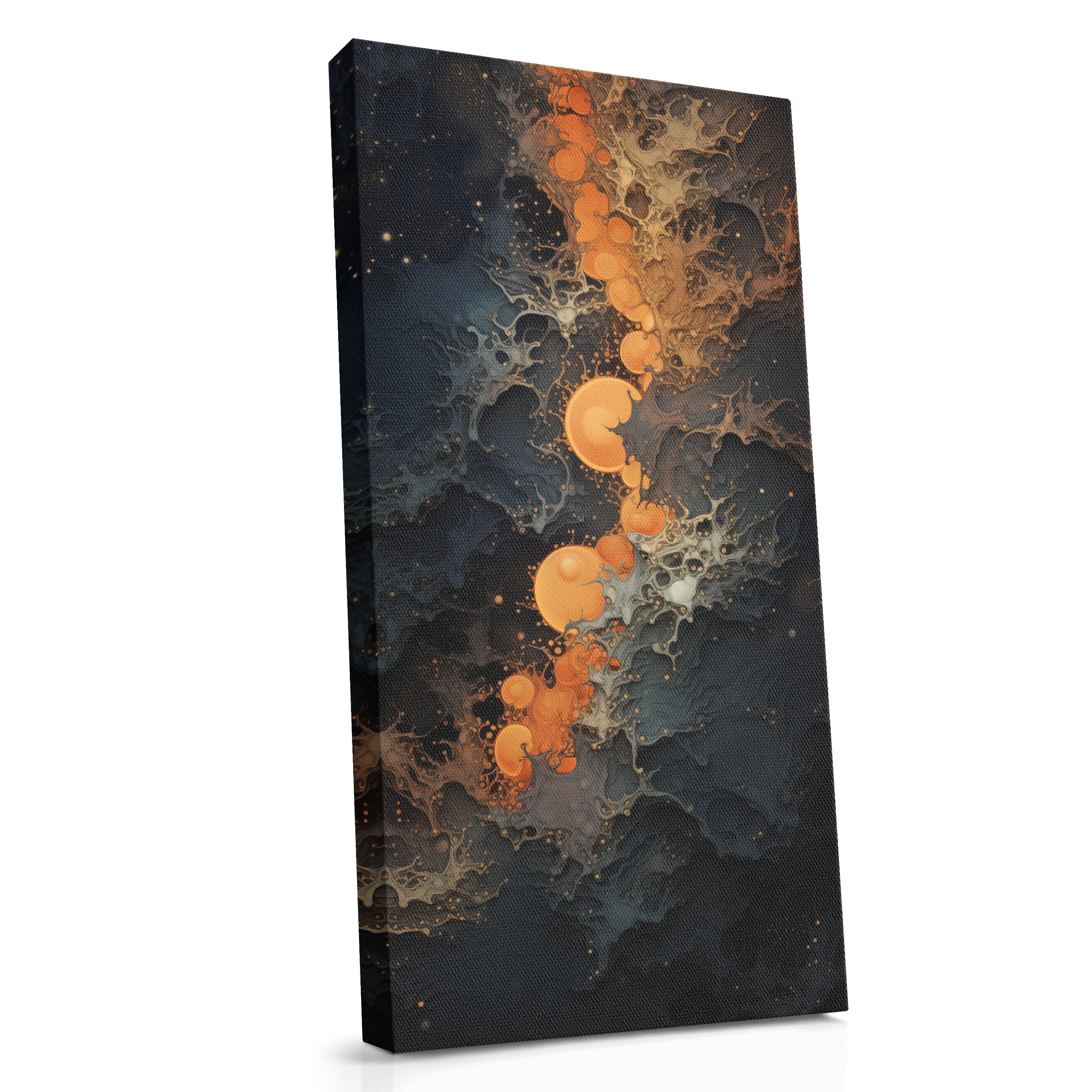 Orange Lights in the Dark - Canvas Print