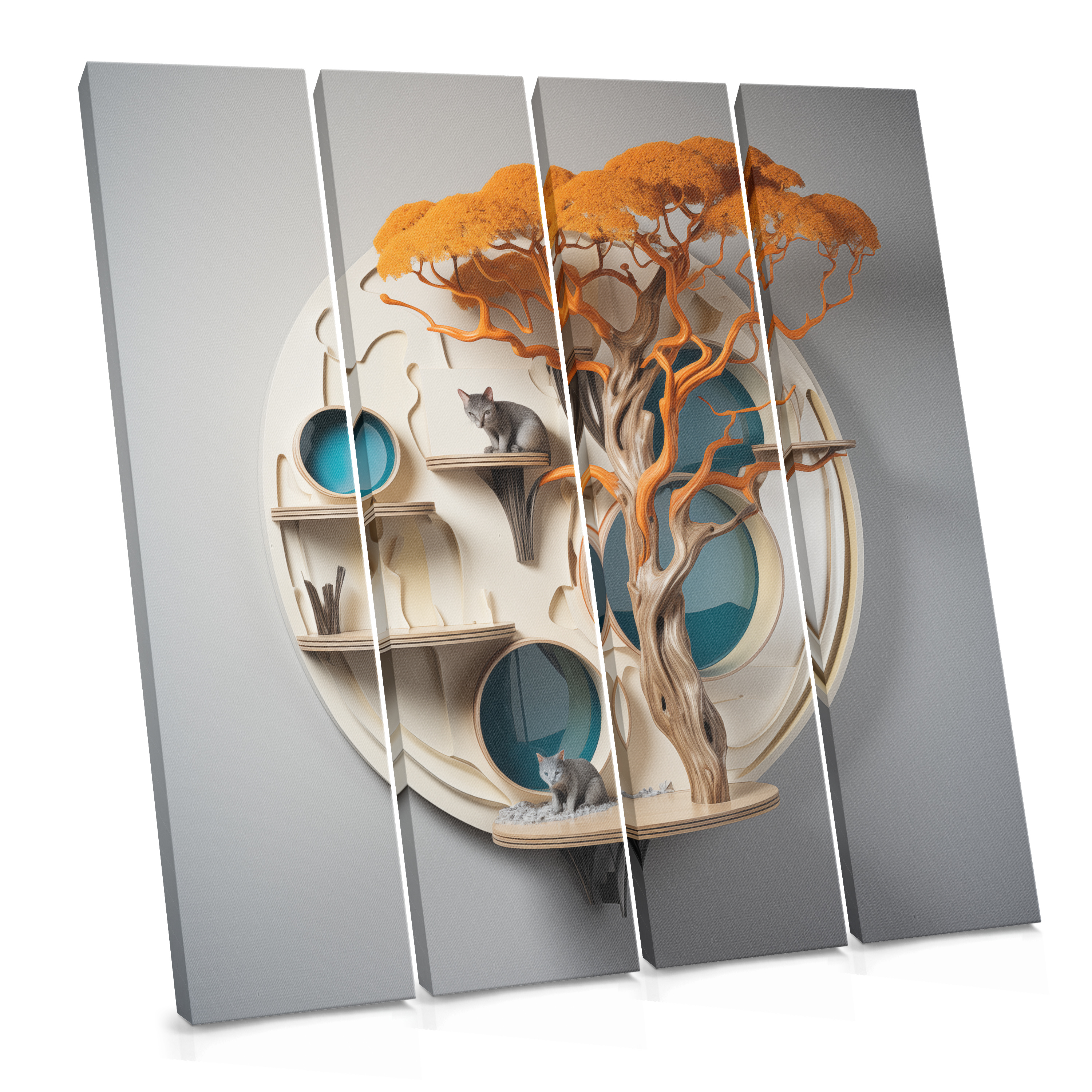 Tree in a Circular World - Canvas Print