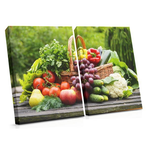Still Life with Fruits and Skull Canvas Print