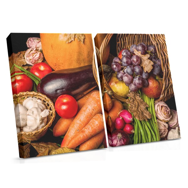Autumn Harvest Still Life Canvas Print