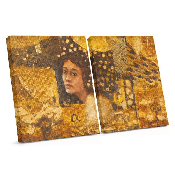 Golden Age African Woman Portrait Canvas Print