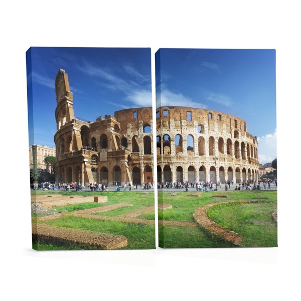 Colosseum Circular Composition Canvas Print