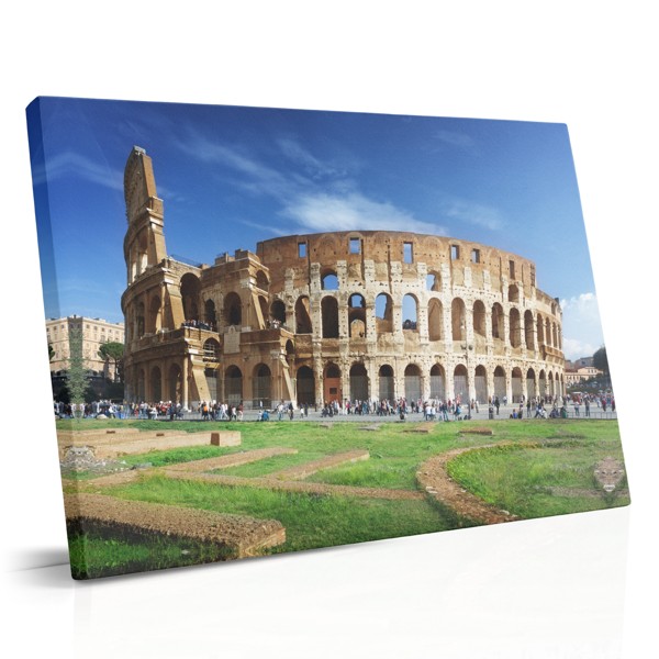 Colosseum Circular Composition Canvas Print