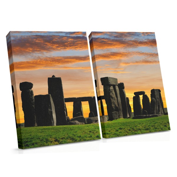 Stonehenge at Sunset Canvas Print