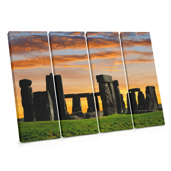 Stonehenge at Sunset Canvas Print