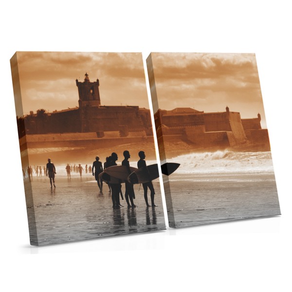 Catching Waves at Babylon's Gate Canvas Print