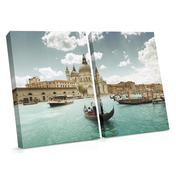 Venice Canal View Canvas Print - Gondolier's Perspective