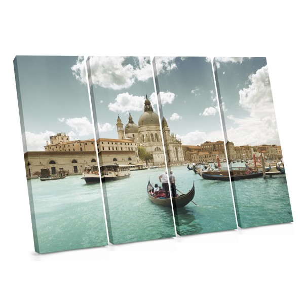 Venecijanski kanal Canvas Print - Perspektiva gondoliera