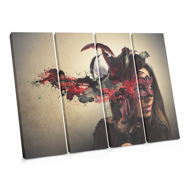 Carnival Mask Portrait Canvas Print