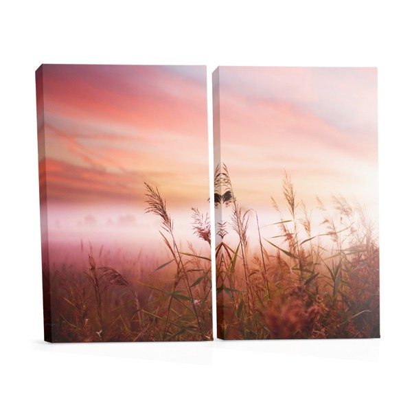 Wheat Field at Sunset Canvas Print