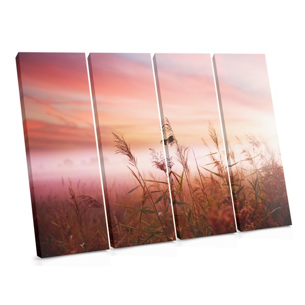 Wheat Field at Sunset Canvas Print