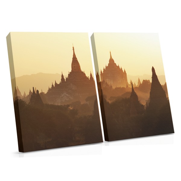 Tibetan Mountain Temple Canvas Print