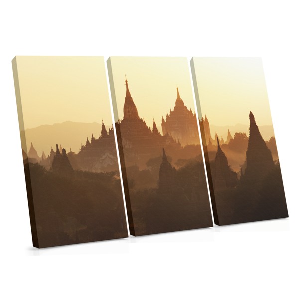 Tibetan Mountain Temple Canvas Print
