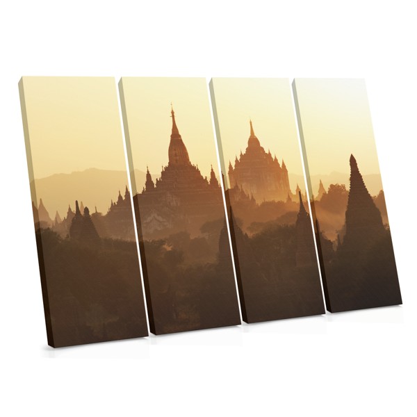 Tibetan Mountain Temple Canvas Print