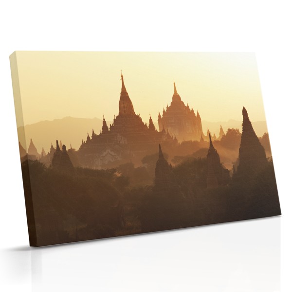 Tibetan Mountain Temple Canvas Print