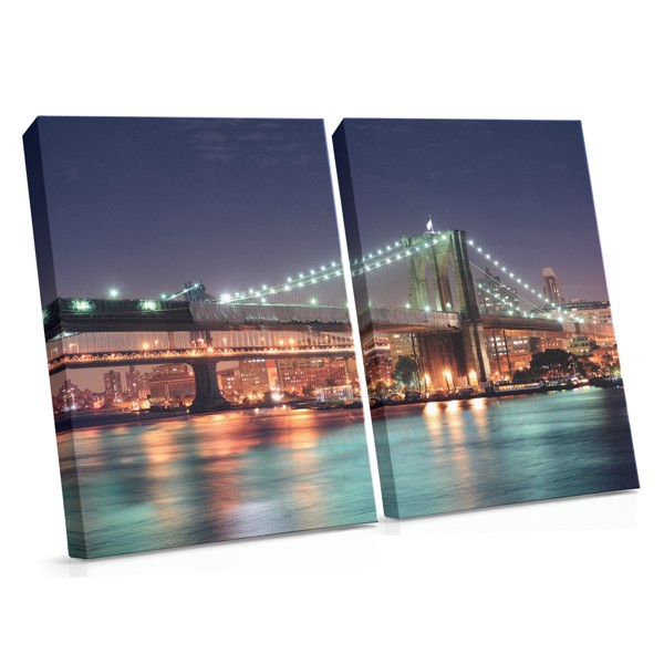 Brooklyn Waterfront Skyline Canvas Print