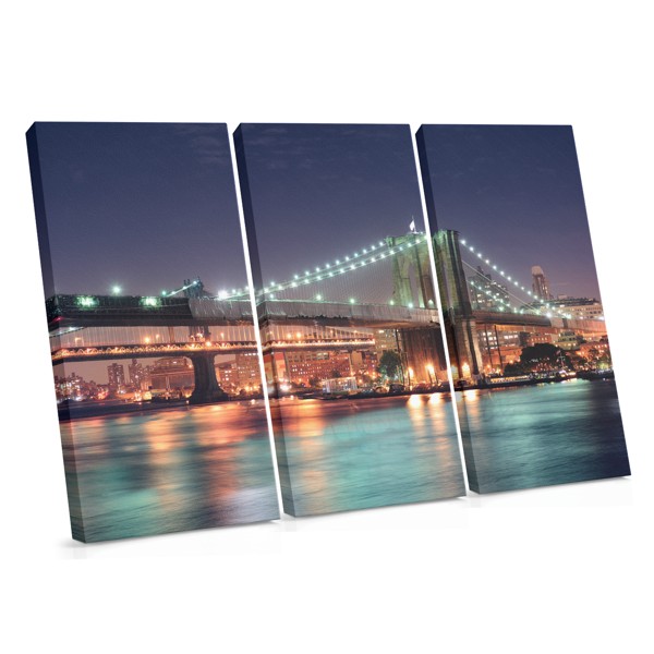 Brooklyn hamnfront skyline canvastryck