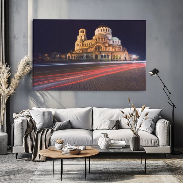 Aleksandra Ņevska katedrāle audekla prints - uz sienas telpā