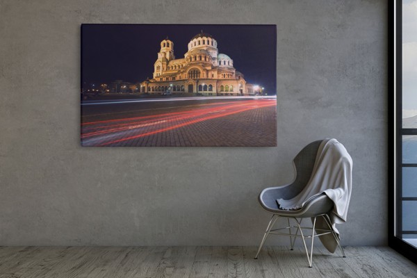 Aleksandra Ņevska katedrāle audekla prints - uz sienas telpā