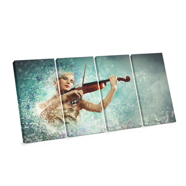 Collage Woman Art Canvas Print