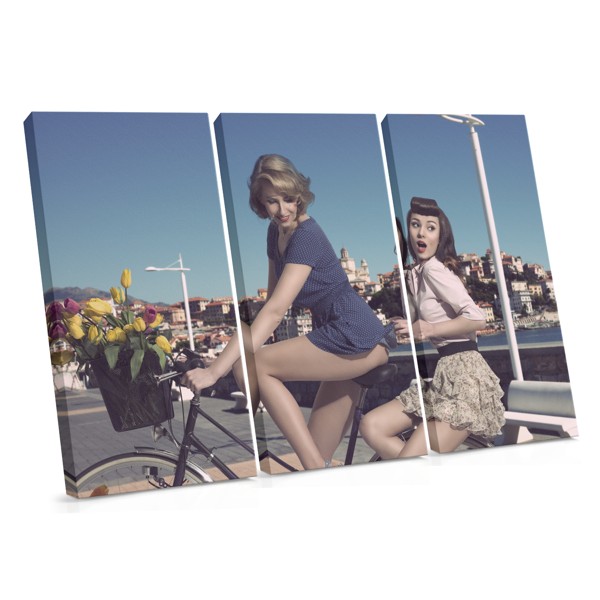 Fashion Collage Woman Canvas Print
