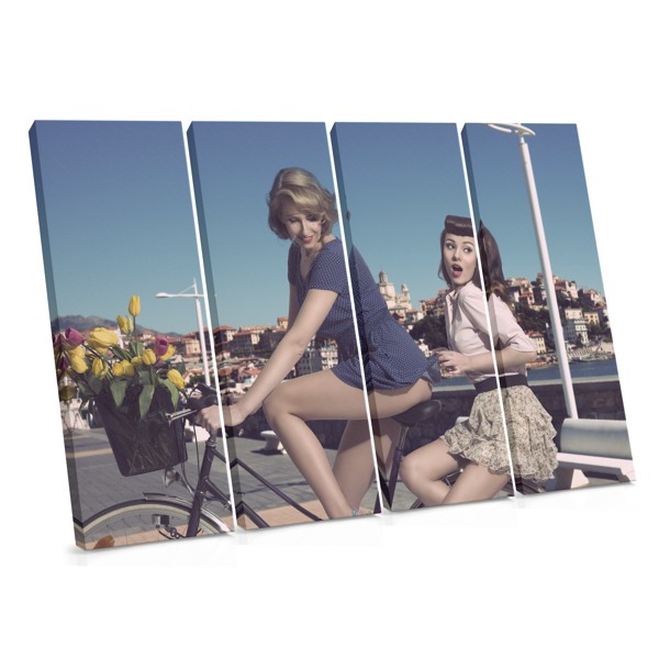 Fashion Collage Woman Canvas Print