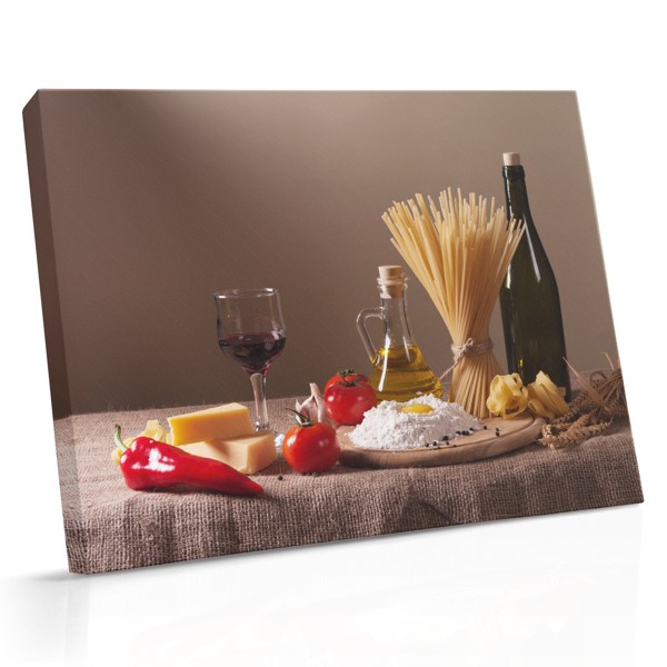 Olive Oil and Pasta Canvas Print