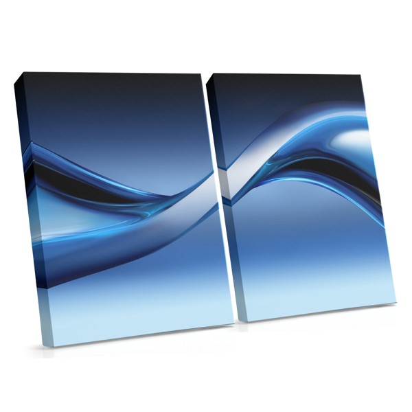 Flowing Infinity Wave Lines Canvas Print