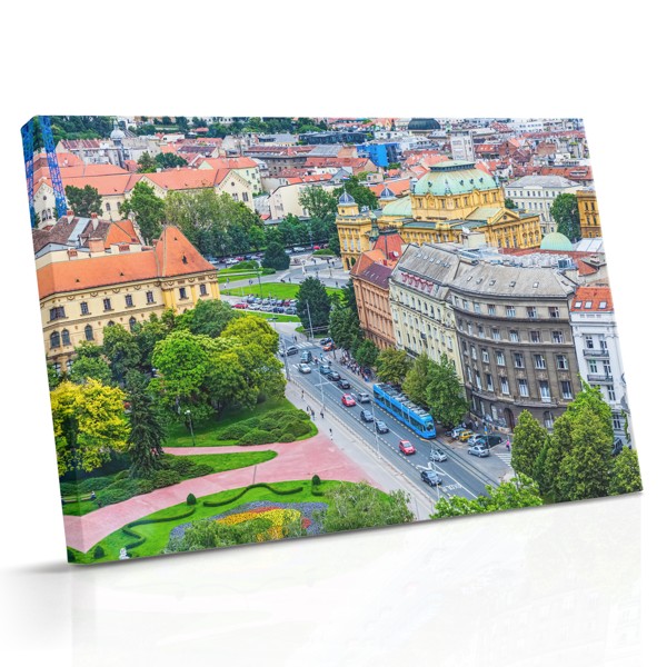 Budapeščio oro vaizdas - drobė