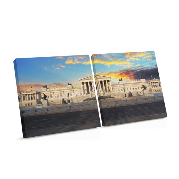 Austrian Parliament Building Canvas Print