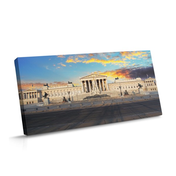 Austrian Parliament Building Canvas Print