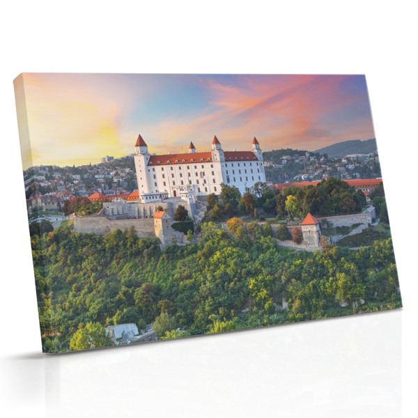 Tablou pe pânză Apus peste Castel Medieval