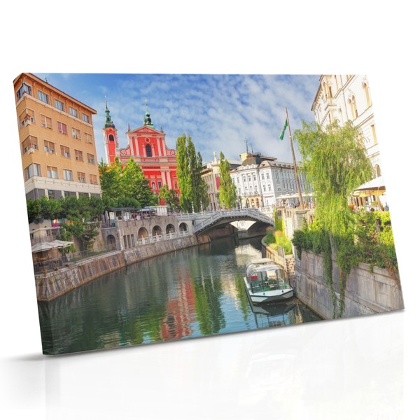 Venice Canal Walk Canvas Print